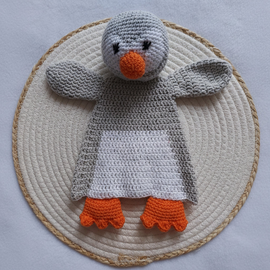 Gehaakte Knuffel Pinguin - Handgemaakt Katoen Acryl - 30cm