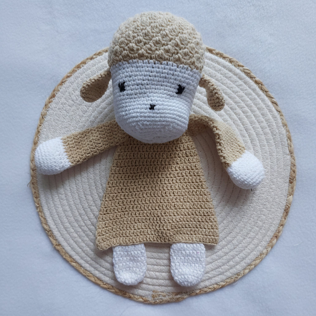 Gehaakte Knuffel Schaap - Handgemaakt Katoen Acryl - 37cm