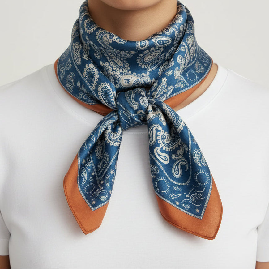 Vierkante Shawl Dames - Glanzende Stof - Veelzijdig Accessoire