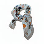 Vierkante Shawl Cats Dames - Glanzende Stof - Veelzijdig Accessoire