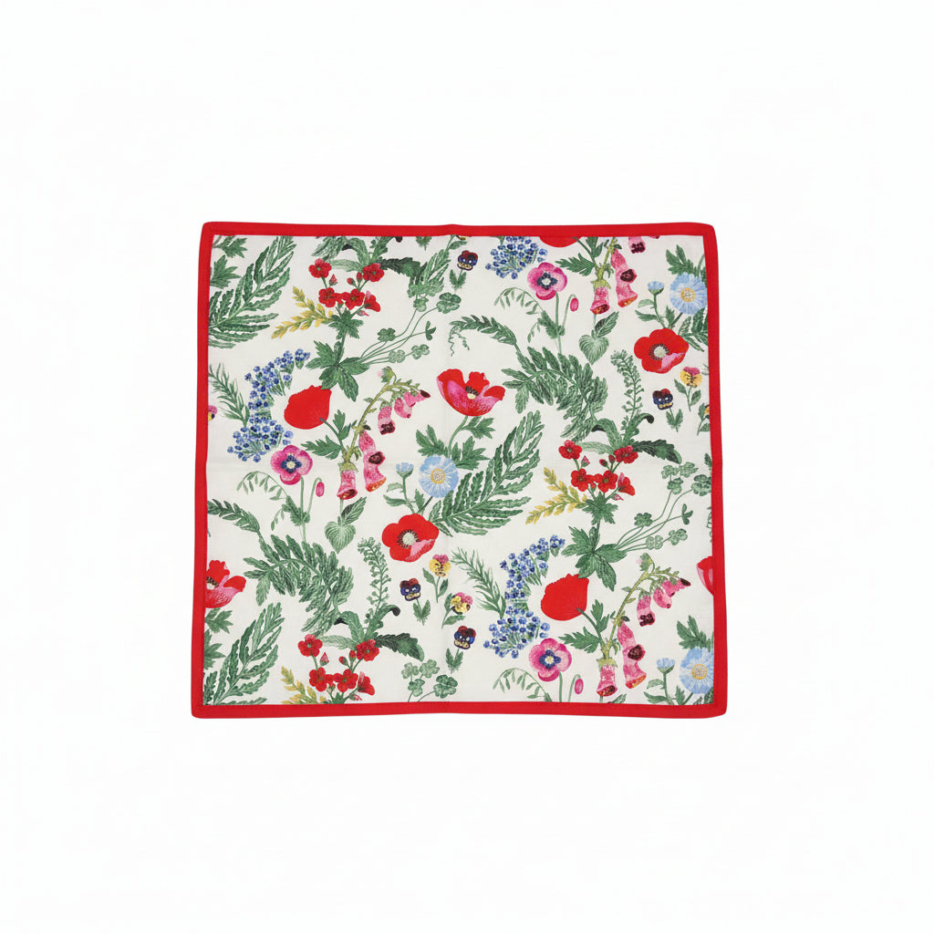 Vierkante Shawl Bloemen Dames - Glanzende Stof - Veelzijdig Accessoire