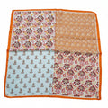Vierkante Shawl Oranje  Dames - Glanzende Stof - Veelzijdig Accessoire