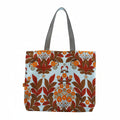 Schoudertas vintage stof oranje handgemaakt Fleurich