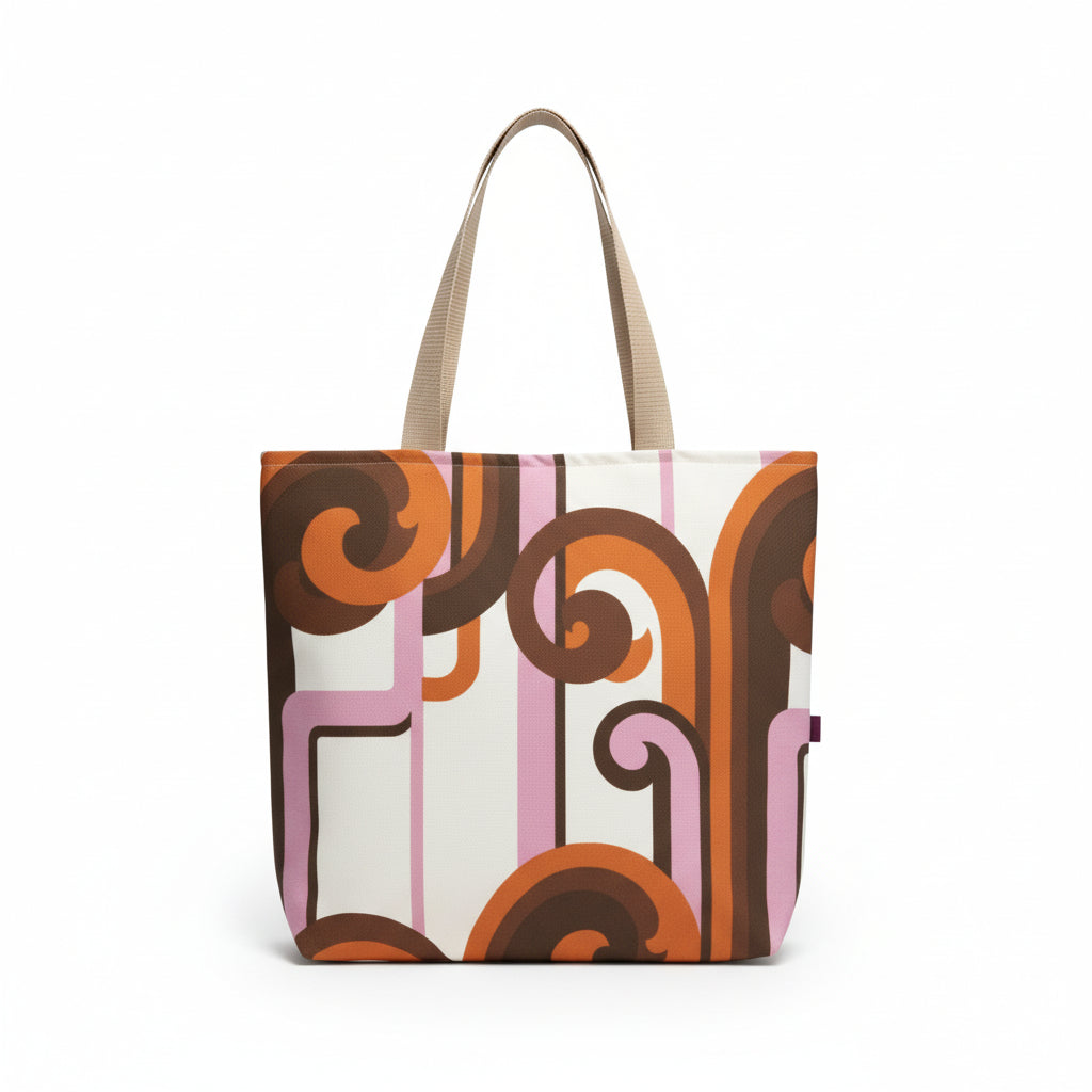 Schoudertas vintage stof lila handgemaakt Fleurich