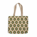 Schoudertas vintage motief groen handgemaakt Fleurich