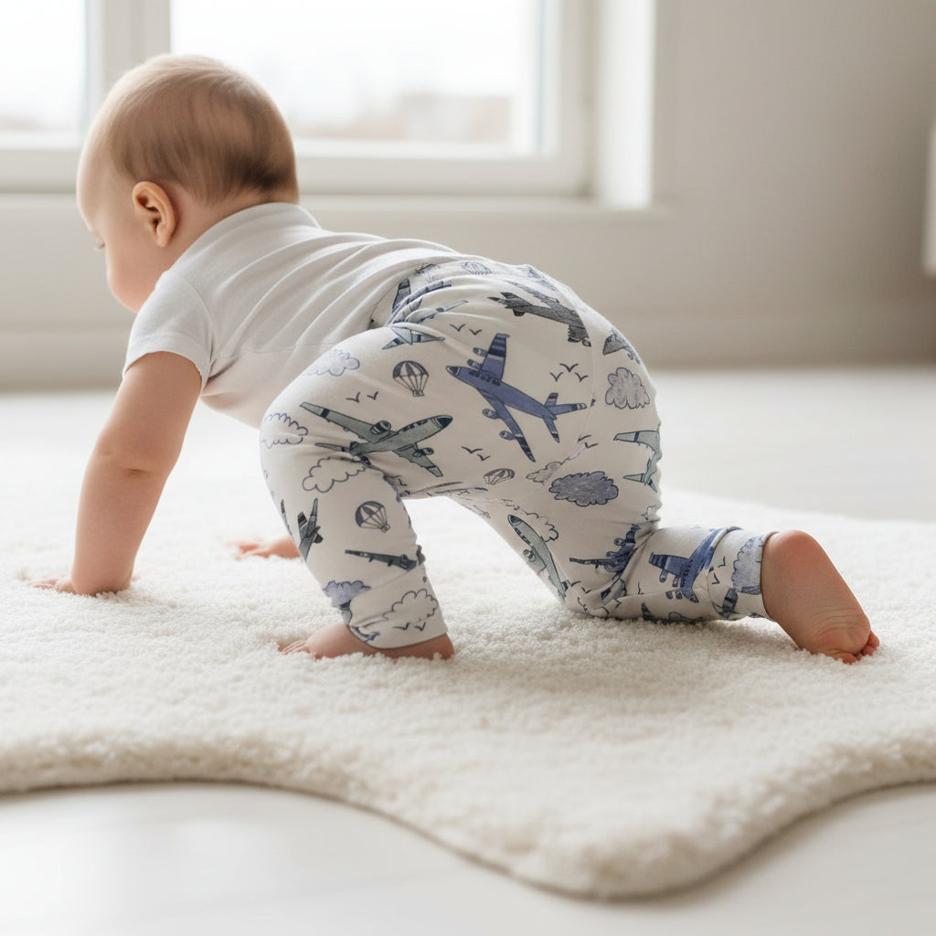 Handgemaakt Babybroekje vliegtuig