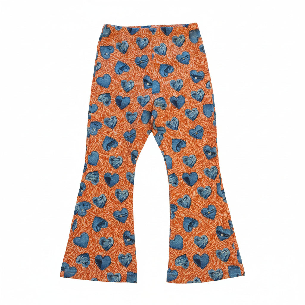 Handgemaakte Flaired Legging Meisjes – Hippe Tricot Broek