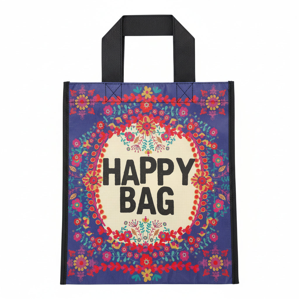 Tasje Naturel Life tekst:  Happy Bag
