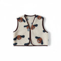 Handgemaakt vestje teddystof met hondjes