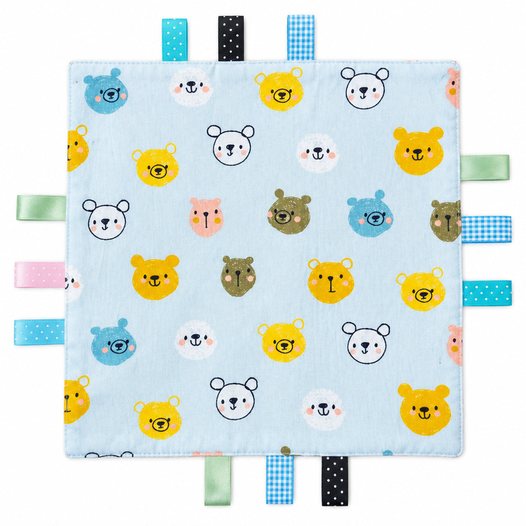 Knisperdoekje met berenprint - Baby 0-2 jaar